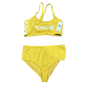 Women's Hurley Yellow Bikini Plus Size 2X
